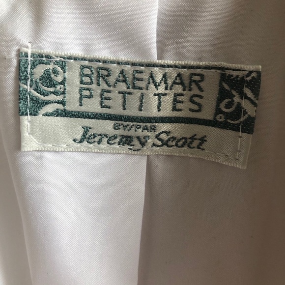 Braemar Petites Light Weight Jacket Top 3/4 Sleeves Tie Waist Boxy C - Picture 3 of 6
